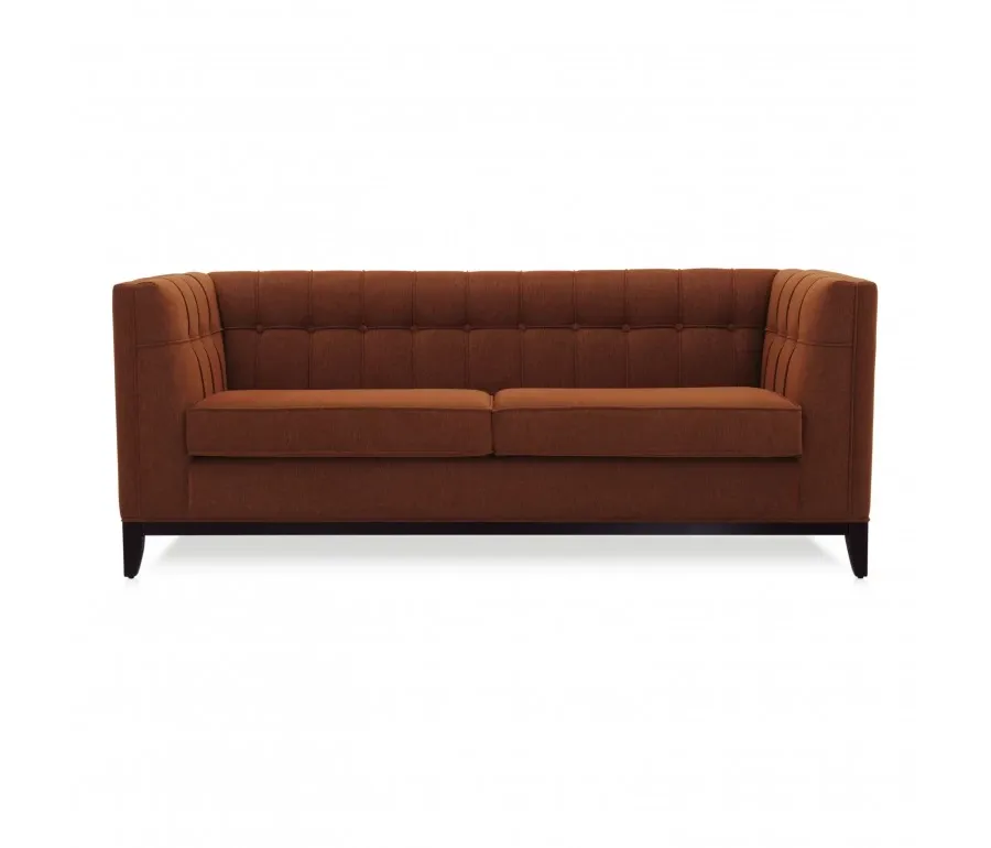 obrazek 1 Pomarańczowa wygodna sofa 3-osobowa o współczesnych liniach - Sevensedie