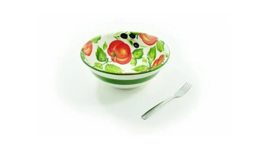 obrazek 2 Średnia okrągła ceramiczna miska na sałatki lub zupę - Le Ceramiche