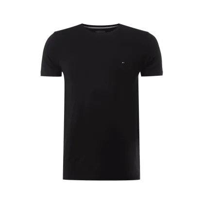 Zdjęcie Tommy Hilfiger T-Shirt Core Stretch MW0MW27539 Czarny Slim Fit