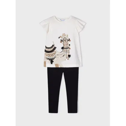 Zdjęcie Mayoral Komplet t-shirt i legginsy 3779 Czarny