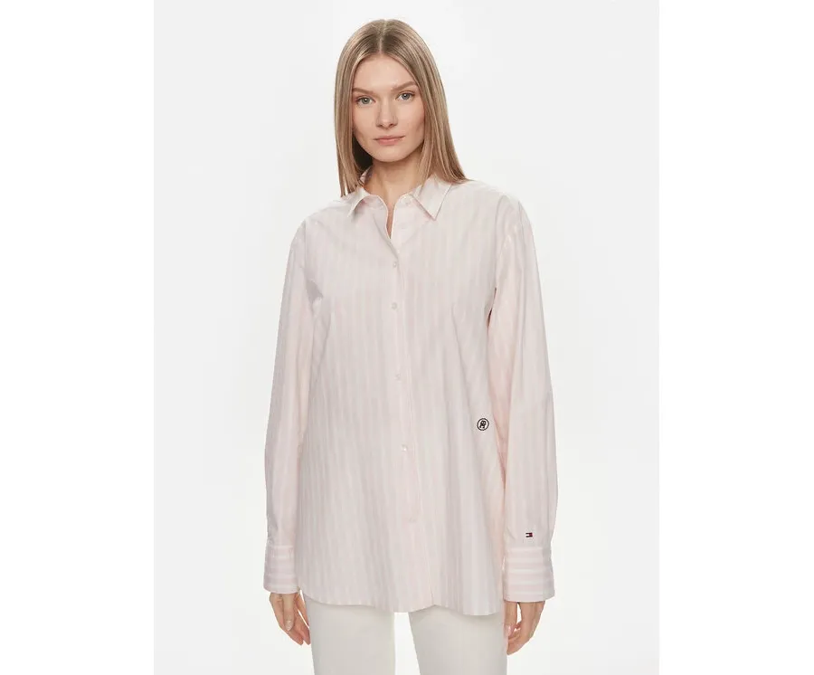 obrazek 1 Tommy Hilfiger Koszula WW0WW41854 Różowy Relaxed Fit