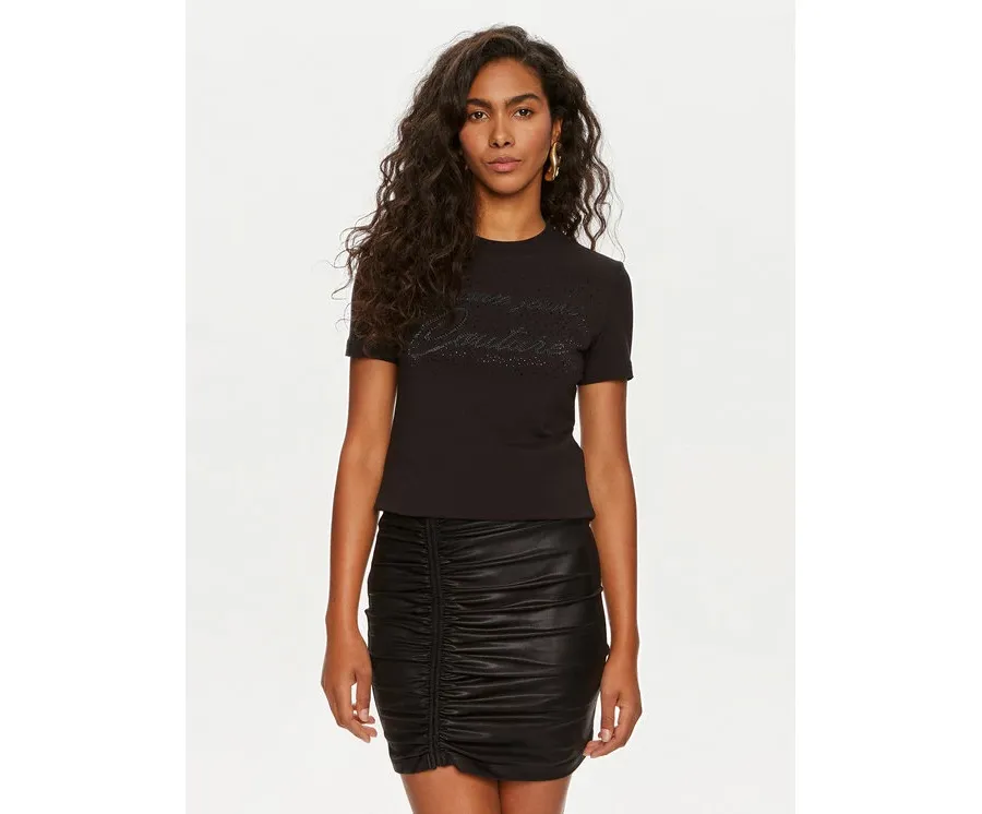 obrazek 1 Versace Jeans Couture T-Shirt 76HAH6A8 Czarny Regular Fit