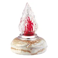 Zdjęcie Elektryczna porcelanowa lampka wotywna ze zdobieniem marmurowym