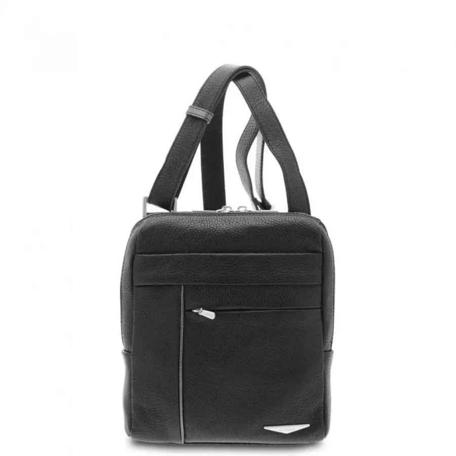 obrazek 2 Czarna męska torba ze skóry - Giudi