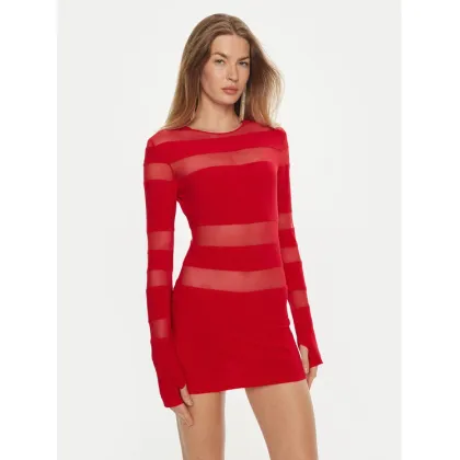 Zdjęcie NORMA KAMALI Sukienka koktajlowa KK4233PMB48946 Czerwony Slim Fit