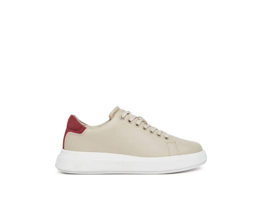 obrazek 1 Calvin Klein Sneakersy Cupsole Lace Up - Suede Bt HW0HW02404 Beżowy