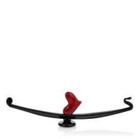 Picture A long gondola figurine made of Murano glass