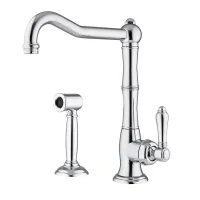 Picture Single-hole sink tap with side stream - Officina Nicolazzi