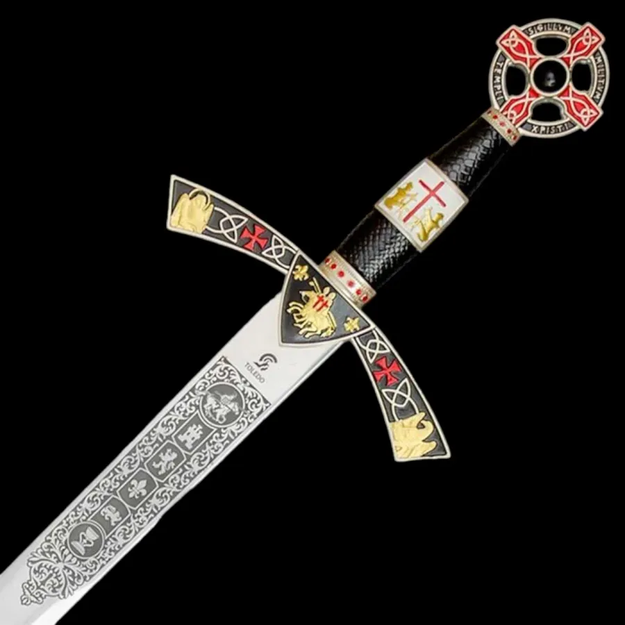 obrazek 6 Okazały miecz zakonu templariuszy na prezent