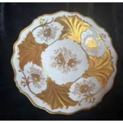 Zdjęcie Pozłacany talerz obiadowy