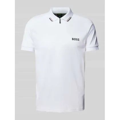 Zdjęcie Koszulka polo o kroju slim fit z zamkiem błyskawicznym model ‘Philix’