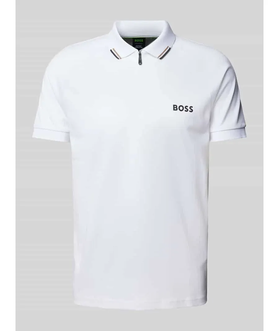 obrazek 1 Koszulka polo o kroju slim fit z zamkiem błyskawicznym model ‘Philix’