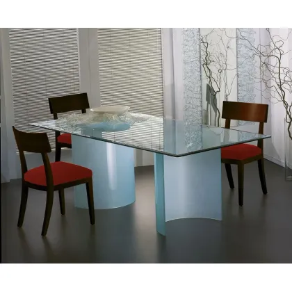 Picture Exclusive glass table for the dining room – La Vetreria