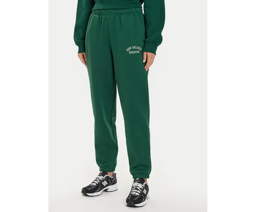 obrazek 1 New Balance Spodnie dresowe WP43500 Zielony Relaxed Fit