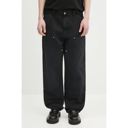 Zdjęcie Carhartt WIP spodnie Double Knee Pant męskie kolor czarny proste I034796.894O