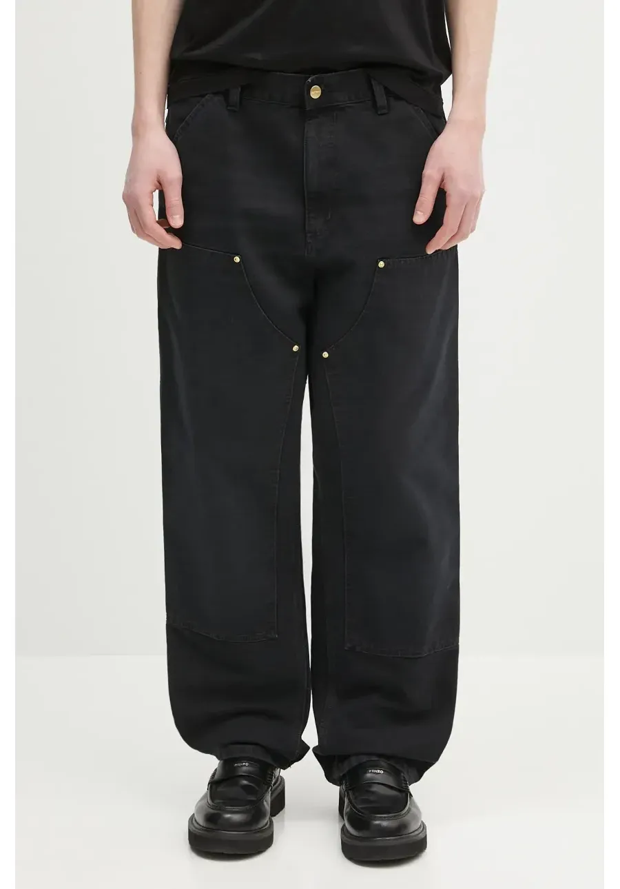 obrazek 1 Carhartt WIP spodnie Double Knee Pant męskie kolor czarny proste I034796.894O