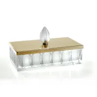 Picture Rectangular low container for sticks for a stylish bathroom – 3SC