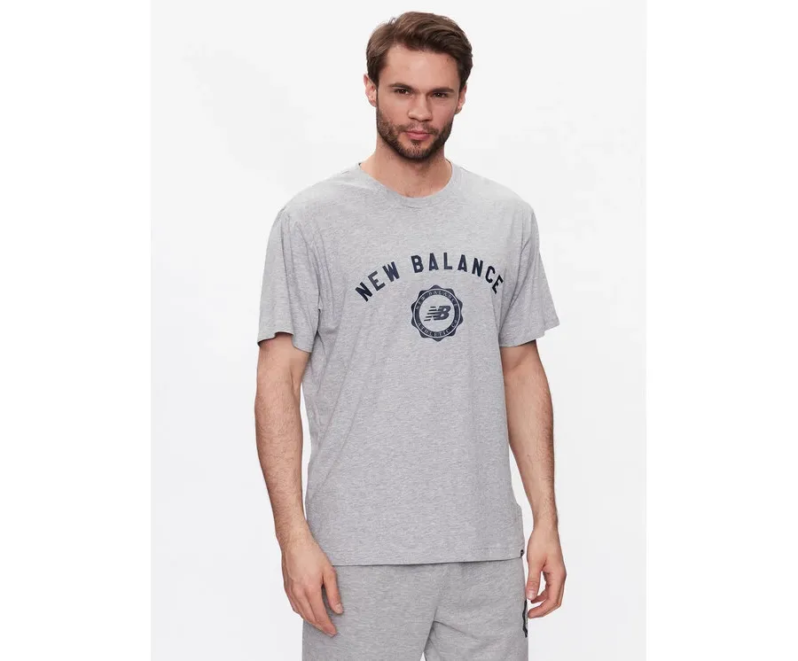 obrazek 1 New Balance T-Shirt Sport Seasonal Graphic MT31904 Szary Relaxed Fit