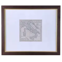 Zdjęcie Starożytna mapa geograficzna Włoch 1748 roku