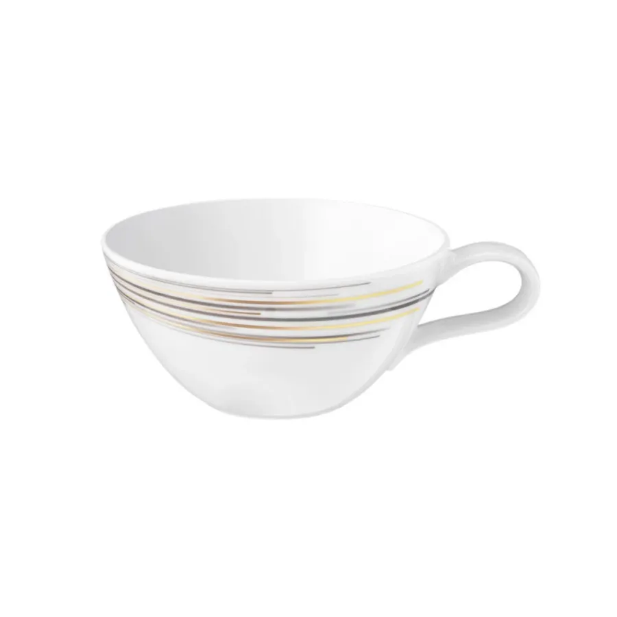 obrazek 1 Stylowa porcelanowa filiżanka do herbaty o nowoczesnym zdobieniu - Seltmann Weiden