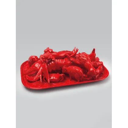 Picture Red ceramic home decoration - Bordallo Pinheiro