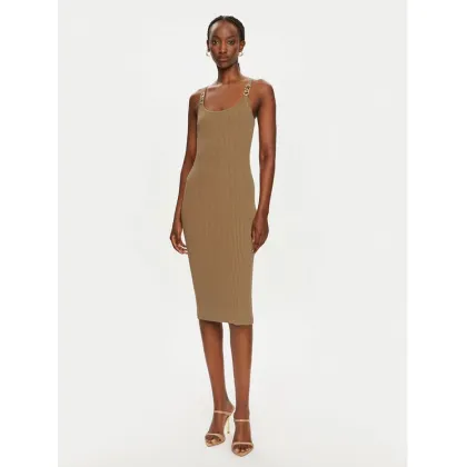 Zdjęcie MICHAEL Michael Kors Sukienka dzianinowa MT482IL33D Brązowy Slim Fit