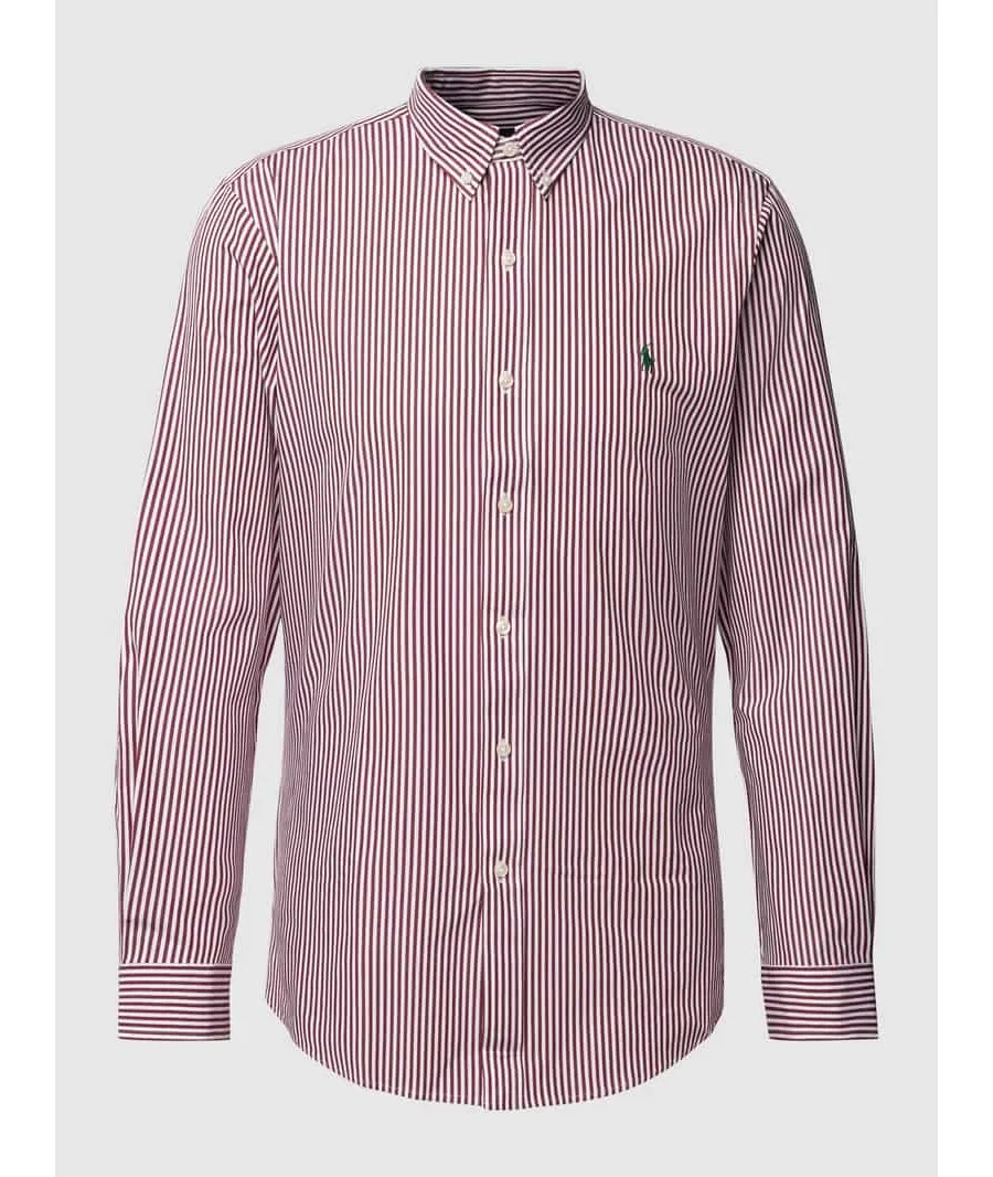 obrazek 1 Koszula casualowa o kroju slim fit z kołnierzykiem typu button down
