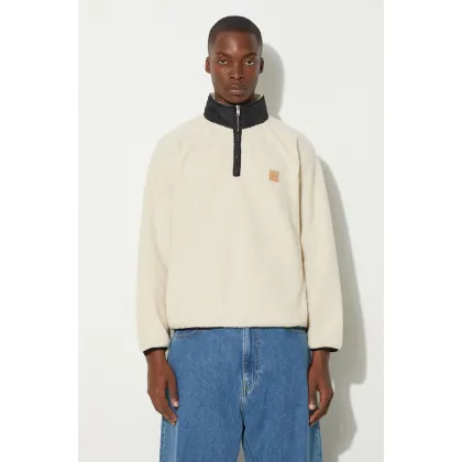 Zdjęcie A.P.C. bluza polarowa sweat island kolor beżowy gładka PSAIF.M27845