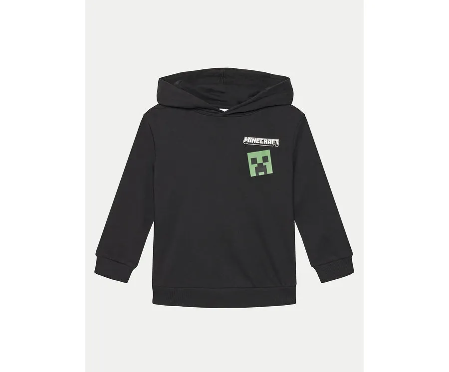 obrazek 1 NAME IT Bluza Jacot MINECRAFT 13238540 Czarny Regular Fit