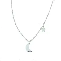 Picture Belcher chain with a pendant in the shape of a crescent and a star, cm.42