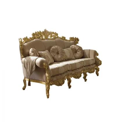 Zdjęcie Piękna stylowa tapicerowana sofa 3-osobowa