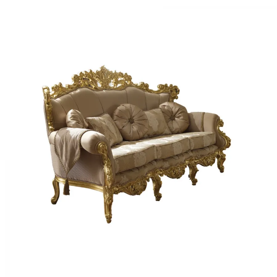 obrazek 1 Piękna stylowa tapicerowana sofa 3-osobowa