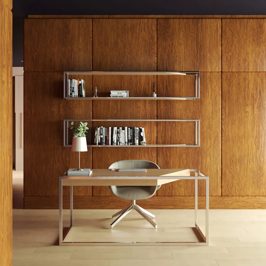 obrazek 5 Ekskluzywna portugalska półka na książki z drewna dębowego