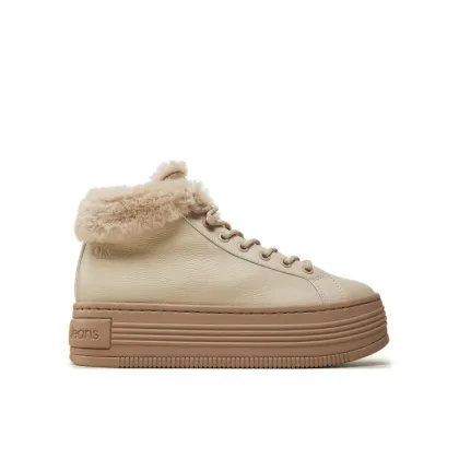 Zdjęcie Calvin Klein Jeans Botki Bold Platf Low Laceup Mg YW0YW01590 Beżowy