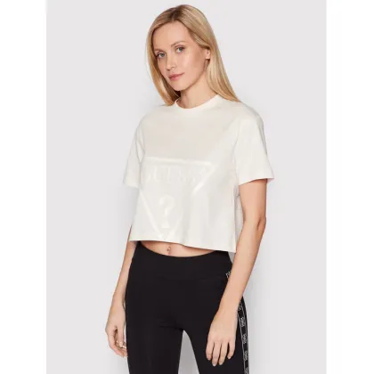 Zdjęcie Guess T-Shirt V2YI06 K8HM0 Beżowy Regular Fit