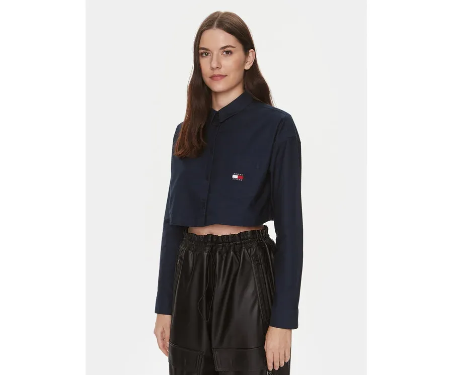 obrazek 1 Tommy Jeans Koszula Badge DW0DW17345 Granatowy Relaxed Fit