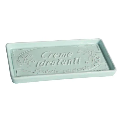 Picture Mint ceramic bathroom tray - Virginia Casa
