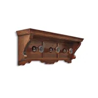 Picture Elegant wooden hat rack with three hangers straight from Italy