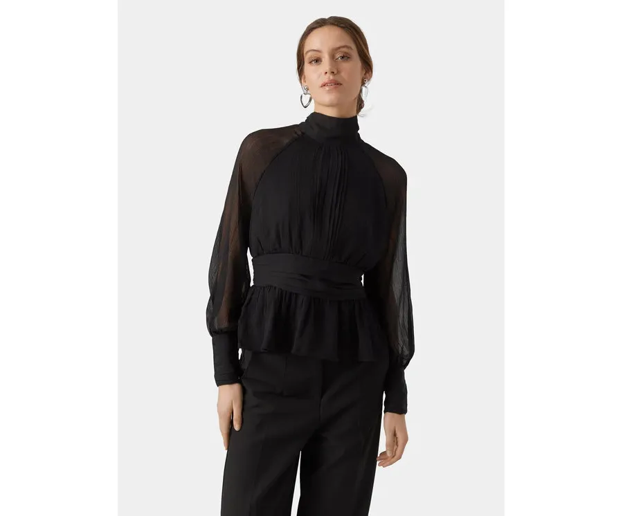 obrazek 1 Vero Moda Bluzka AWARE 10295842 Czarny Regular Fit