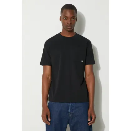 Zdjęcie New Balance t-shirt bawełniany kolor czarny gładki MT31542BK-2BK