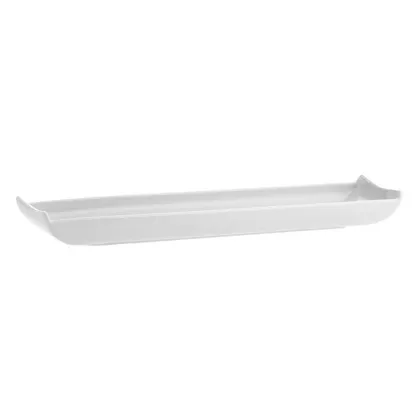 Picture Large deep rectangular porcelain tray from the Buffet White - Vista Alegre collection