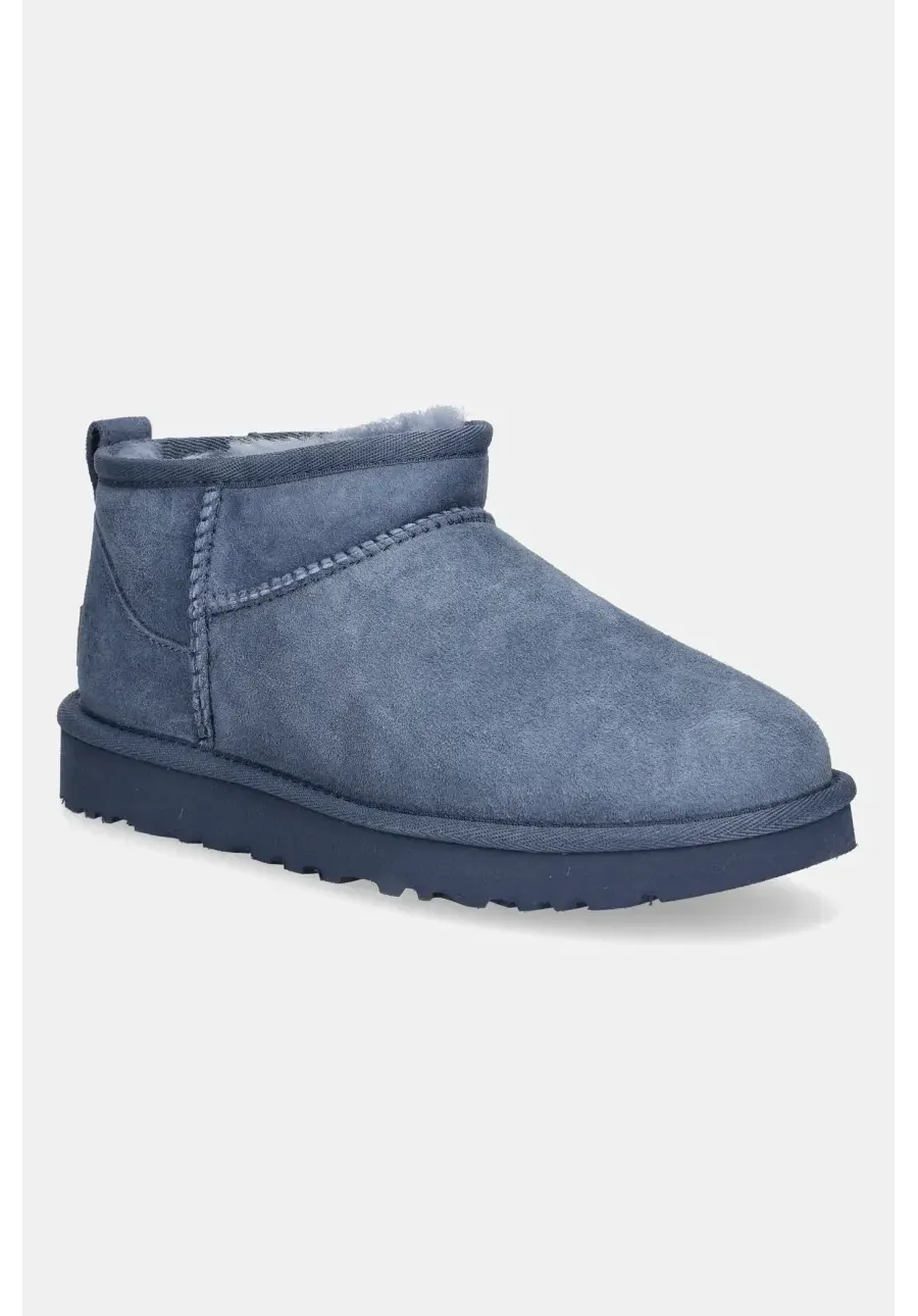 obrazek 1 UGG śniegowce zamszowe Classic Ultra Mini kolor granatowy 1116109-DTB