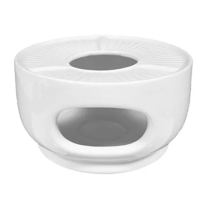Zdjęcie Stylowy porcelanowy podgrzewacz w kolorze białym z Niemiec - Seltmann Weiden