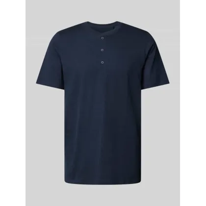 Zdjęcie T-shirt z krótką listwą guzikową