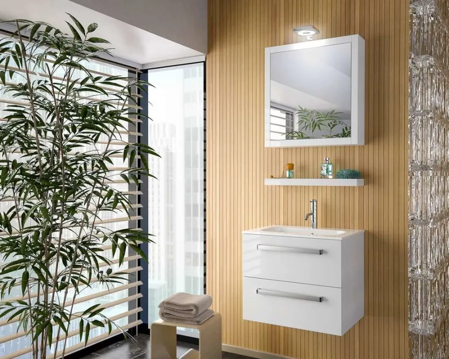 obrazek 1 Minimalistyczny komplet mebli do łazienki