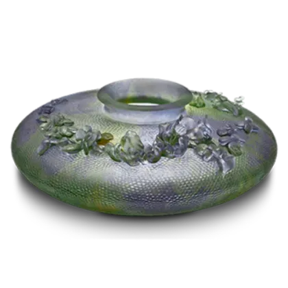 Zdjęcie Płaski wazon Magnum Imaginary Garden w kolorze fioletowym i zielonym