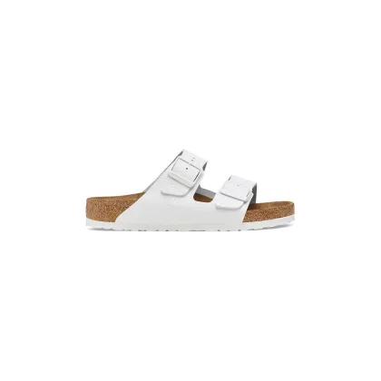 Zdjęcie Birkenstock klapki skórzane Arizona damskie kolor biały 1025061