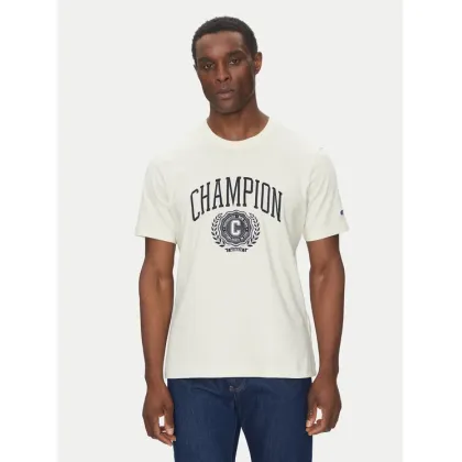 Zdjęcie Champion T-Shirt 221174 Écru Regular Fit