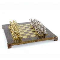 Zdjęcie Brązowy prestiżowy zestaw do gry w szachy - Constatntions Manopoulos