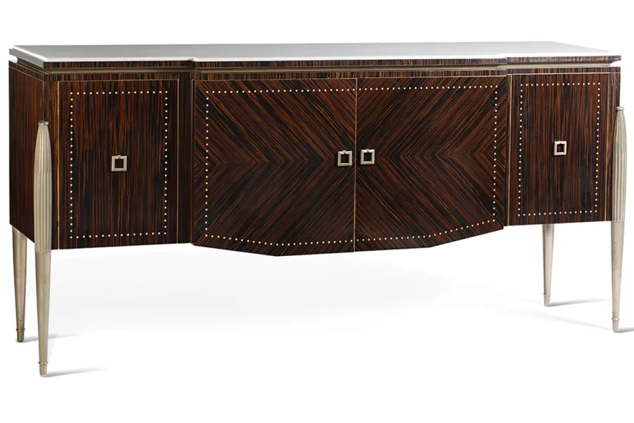 obrazek 1 Designerska komoda z marmurowym blatem